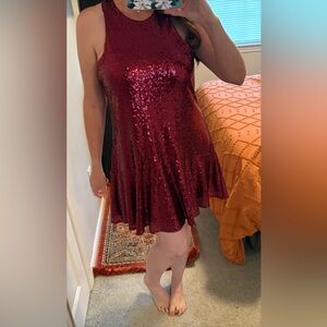 Free people “liquid shine” sequin mini dress